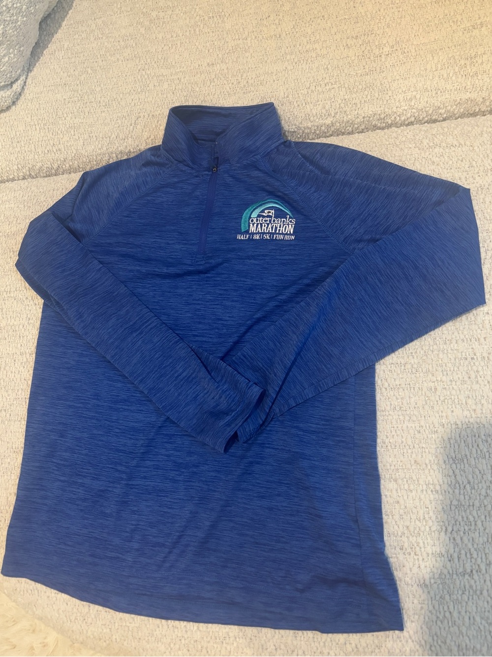 Charles River Apparel Royal Blue Heather Quarter-Zip Pullover